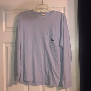 Long Sleeve Icy blue PINK shirt
